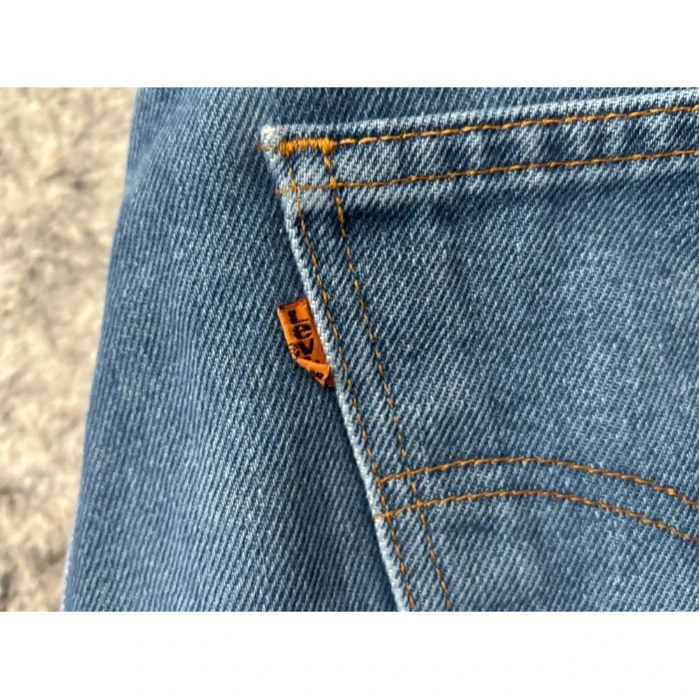 Vintage Levis Orange Tab Mens 34x30 Jeans USA 20508-0914 Straight Leg 80s Jun 86